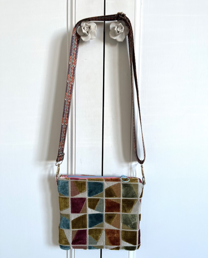 Cut velvet bag