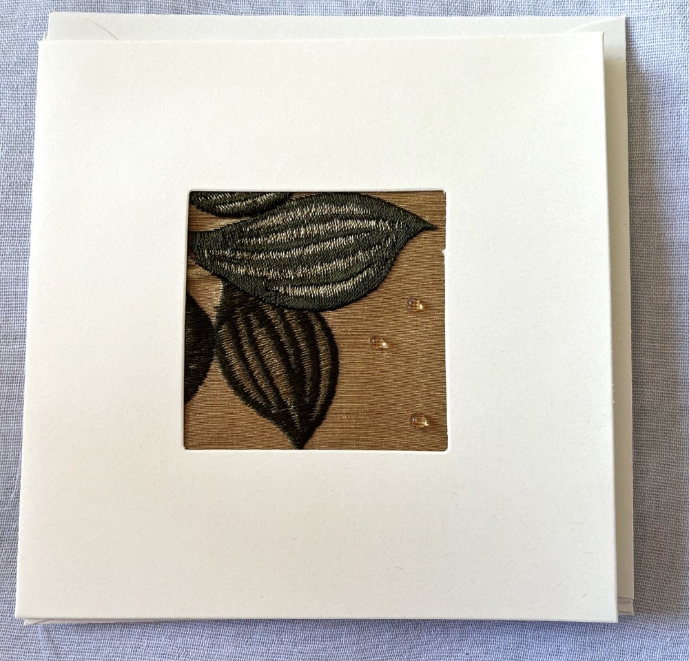 Fabric card and envelope