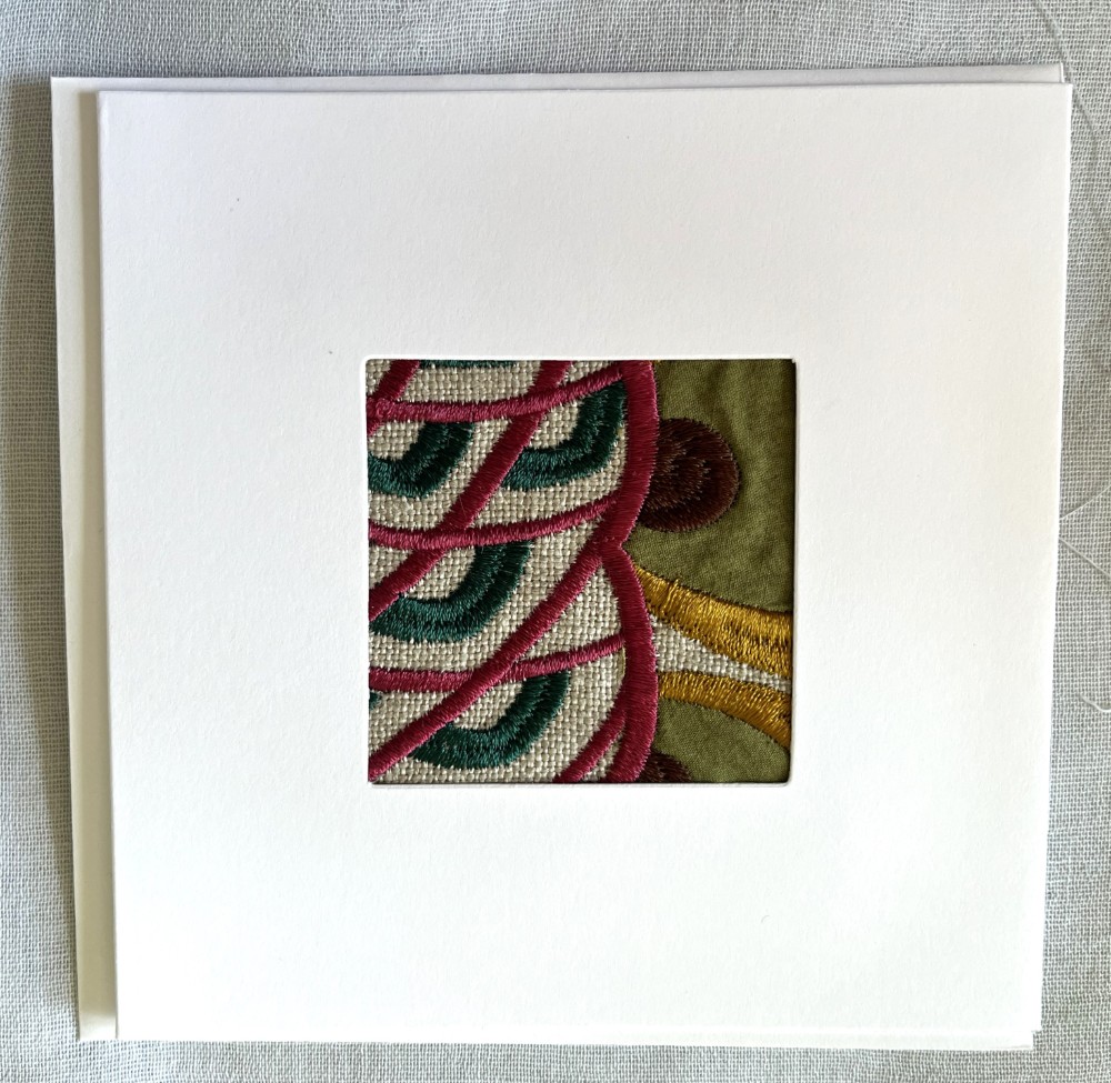 Fabric card and envelope